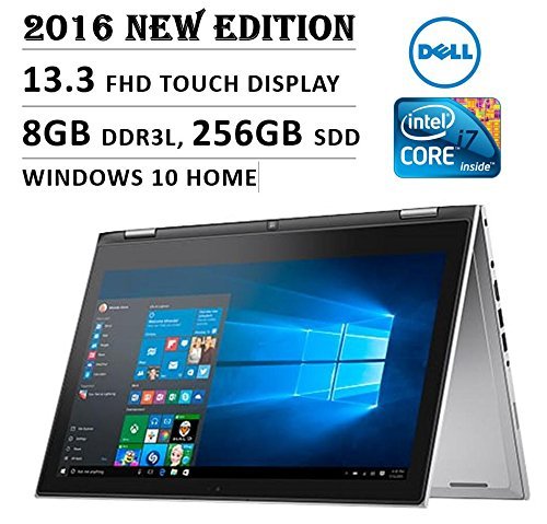 0758524789955 - NEWEST DELL INSPIRON 13 I7359 CONVERTIBLE 2-IN-1 LAPTOP: CORE I7-6500U, 256GB SS