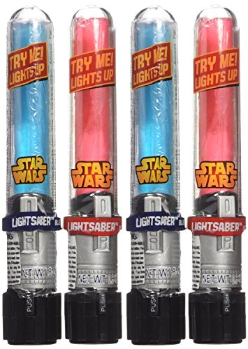 0758576501383 - DISNEY'S STAR WARS LIGHT UP LIGHTSABER CANDY SUCKERS, ASSORTED FRUIT (PACK OF 10