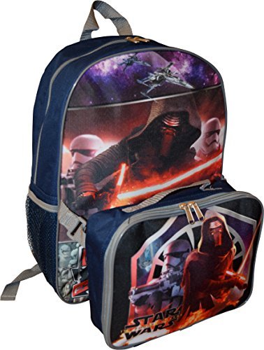 0758576904504 - DISNEY STAR WARS 16 BACKPACK WITH DETACHABLE MATCHING LUNCH BOX