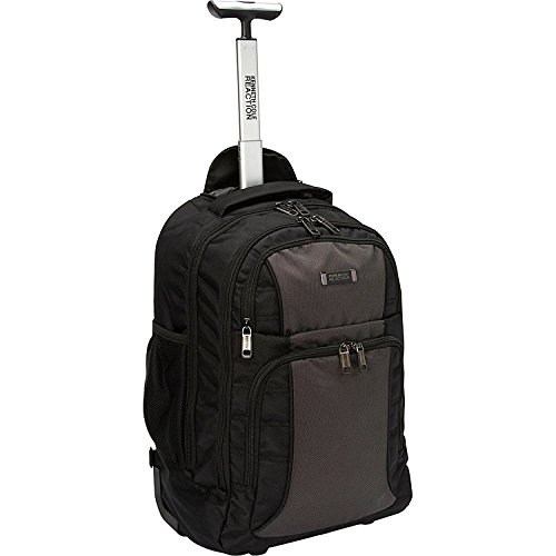 0758576905471 - KENNETH COLE REACTION WHEELED GOOD HANDS 17 LAPTOP TROLLEY BACKPACK- OVERNIGHTER WHEELED BACKPACK BLACK