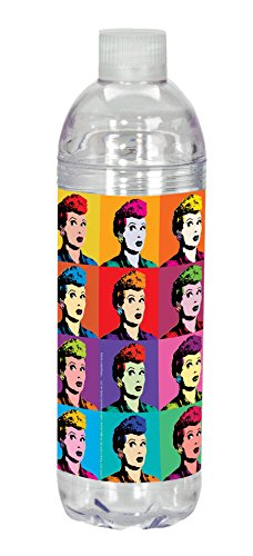 0758606455747 - SPOONTIQUES I LOVE LUCY POP ART ACRYLIC WATER BOTTLE, MULTICOLOR