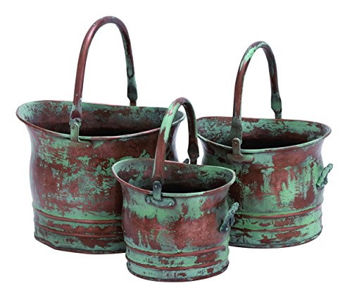 0758647269099 - DECO 79 METAL PLANTER, 13-INCH, 11-INCH AND 9-INCH, SET OF 3