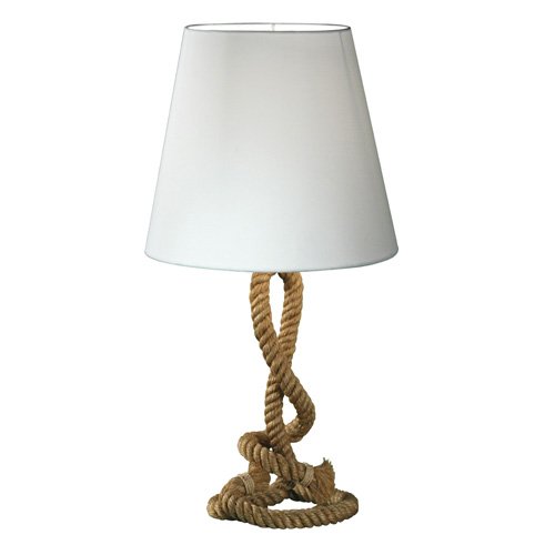 0758647676637 - MODERN HOME NAUTICAL PIER ROPE TABLE LAMP - MEDIUM