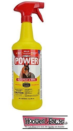 0759005934925 - PYRANHA POWER FLY WIPE N SPRAY FOR HORSE'S KILL REPEL INSECTS 32OZ (1 BOTTLE)