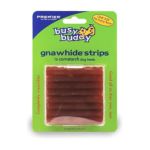 0759023084961 - BUSY BUDDY GNAWHIDE CONSTARCH STRIPS ONE SIZE 16 TREATS 16 PACK