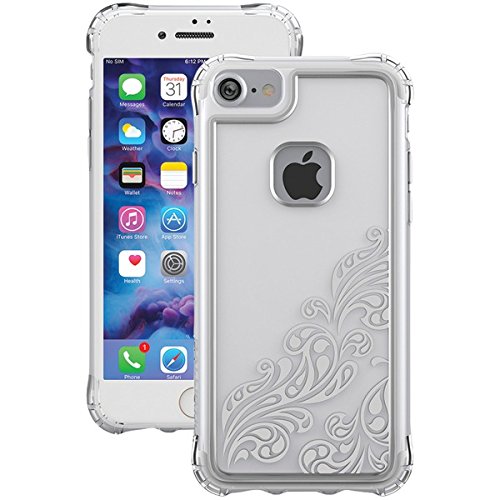 0759059019517 - BALLISTIC IPHONE 7 JEWEL ESSENCE WHISPERS SILVER CELL PHONE CASE, CLEAR