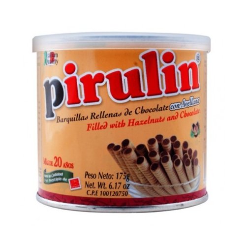 7591675010508 - PIRULIN - ROLLED WAFER FILLED WITH HAZELNUT CHOCOLATE