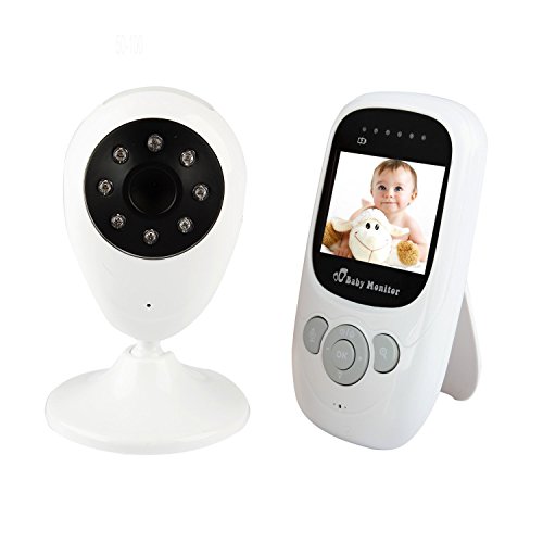 0759218008338 - BIGFACE UP BABY MONITOR WITH CAMERA 2.4 GHZ WIRELESS LCD DIGITAL VIDEO AUDIO SECURITY TWO-WAY TALK NIGHT VISION 4 LULLABIES TEMPERATURE MONITORING FOR BABY/OLD/PET