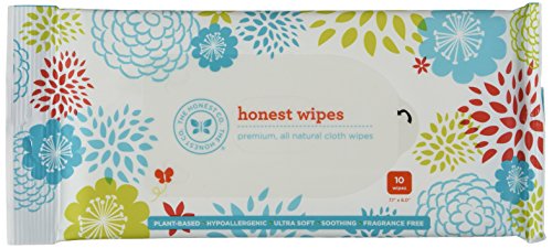 0759473524345 - THE HONEST COMPANY BABY WIPES - TRAVEL SIZE - 8 PACKAGES OF 10 CT