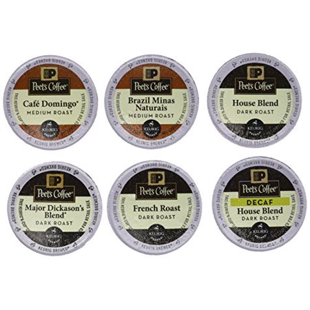 0759473524543 - NEW! 30 K-CUP PEETS COFFEE SAMPLER VARIETY PACK *WITH DECAF* (2014 BRAZIL MINAS