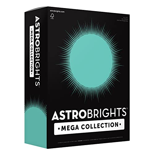 0759598917305 - ASTROBRIGHTS MEGA COLLECTION, COLORED PAPER, SEAGLASS, 625 SHEETS, 24 LB./89 GSM, 8.5 X 11 - MORE SHEETS!