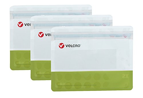 0075967930554 - VELCRO BRAND PRESS-LOK REUSABLE BAGS EXTRA SMALL 3-PACK