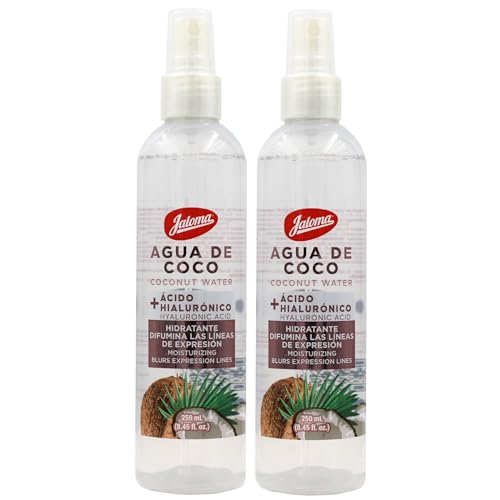 0759684988899 - JALOMA AGUA DE COCO, COCONUT WATER WITH HYALURONIC ACID, MOISTURIZING BLURS EXPRESSION LINES, 2 PACK, 8.45 FL OZ EACH BOTTLE