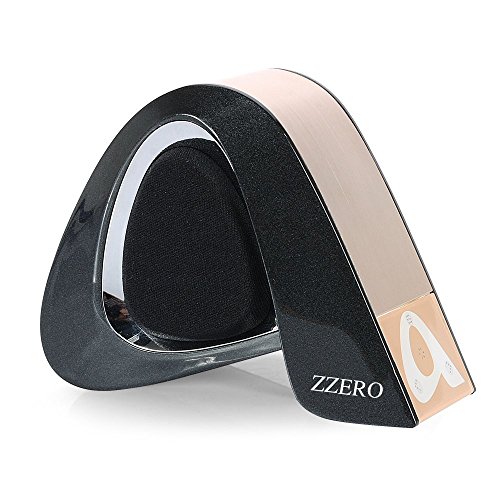 0759803994305 - BLUETOOTH SPEAKERS ZZERO PORTABLE BLUETOOTH WIRELESS SPEAKER 3W CLEAR SOUND BUILD-IN MICROPHONE AND MP3 PLAYER 10 HOURS PLAYTIME FOR IPHONE IPAD IPOD SAMSUNG TABLET LAPTOP STEREO SPEAKER,BLACK