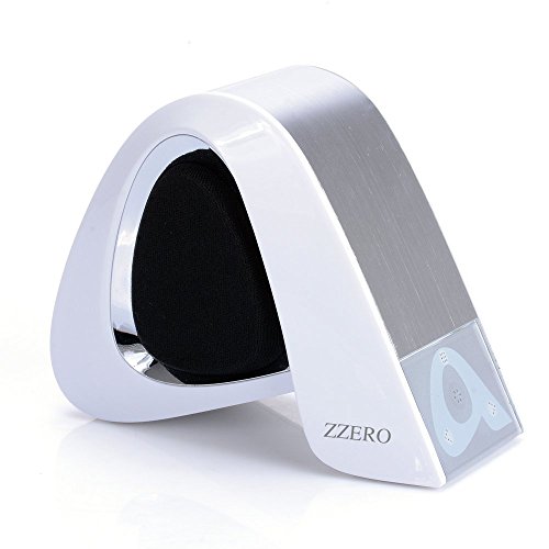 0759803994312 - BLUETOOTH SPEAKERS ZZERO PORTABLE BLUETOOTH WIRELESS SPEAKER 3W CLEAR SOUND BUILD-IN MICROPHONE AND MP3 PLAYER 10 HOURS PLAYTIME FOR IPHONE IPAD IPOD SAMSUNG TABLET LAPTOP STEREO SPEAKER,WHITE