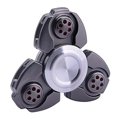 0759974935534 - WANTY TRIANGLE FIDGET HAND SPINNER HIGH SPEED LIGHTWEIGHT ALLOY BEARING ADHD FOCUS ANXIETY RELIEF TOYS PERFECT FOR ADD, ADHD, ANXIETY, AND AUTISM ADULT CHILDREN (BLACK)