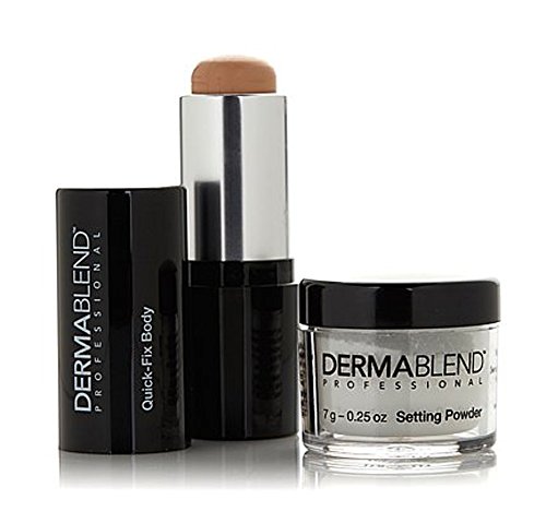 0760079368103 - DERMABLEND QUICK FIX BODY FULL COVERAGE FOUNDATION STICK KIT ~ HONEY (FOR TAN SKIN TONES)