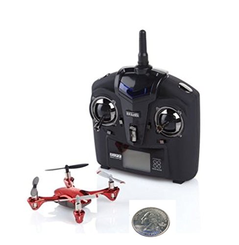 0760079370250 - PROPEL REMOTE CONTROL ZIPP DRONE NANOCOPTER HELICOPTER & LCD CONTROLLER ~ RED