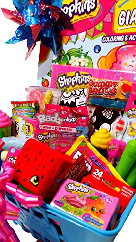 0760079975639 - SHOPKINS GIFT BASKET; AUTHENTIC SHOPKINS SHOPPING BASKET LOADED WITH SHOPKINS TOYS, CANDY & TREATS. JUMBO SHOPKINS GIFT BASKET FOR BIRTHDAY, CHRISTMAS, GET WELL, THINKING OF YOU!