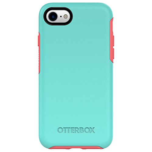 7603564112740 - OTTERBOX SYMMETRY SERIES CASE FOR IPHONE 7 (ONLY) - RETAIL PACKAGING - CANDY SHOP (AQUA MINT/CANDY PINK)