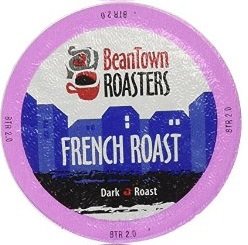 0760488796160 - BEANTOWN ROASTERS, INDIVIDUAL COFFEE BLENDS, SINGLE-SERVE COFFEE FOR KEURIG K-CUP BREWERS (FRENCH ROAST, 30 COUNT)