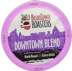 0760488796191 - BEANTOWN ROASTERS, INDIVIDUAL COFFEE BLENDS, SINGLE-SERVE COFFEE FOR KEURIG K-CUP BREWERS (DOWNTOWN BLEND, 30 COUNT)