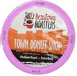 0760488796214 - BEANTOWN ROASTERS, INDIVIDUAL COFFEE BLENDS, SINGLE-SERVE COFFEE FOR KEURIG K-CUP BREWERS (TOWN DONUT SHOP, 30 COUNT)