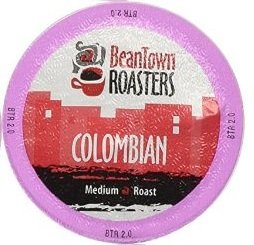 0760488796269 - 96 COUNT COLOMBIAN BEANTOWN ROASTERS, INDIVIDUAL COFFEE BLENDS, SINGLE-SERVE COFFEE FOR KEURIG K-CUP BREWERS