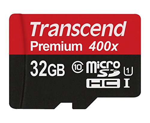 0760557833680 - TRANSCEND 32GB MICROSDHC CLASS 10 UHS-1 MEMORY CARD WITH ADAPTER UP TO 60MB/S (T