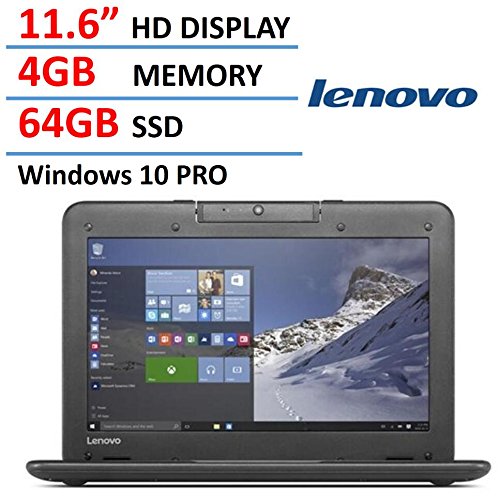 0760625120230 - LENOVO N22 11.6-INCH HIGH PERFORMANCE LAPTOP NOTEBOOK (2016 NEW PREMIUM EDITION), INTEL DUAL-CORE PROCESSOR 2.16GHZ, 4GB RAM, 64GB SSD, ROTATABLE WEBCAM, WATER-RESISTANT KEYBOARD, WINDOWS 10 PRO