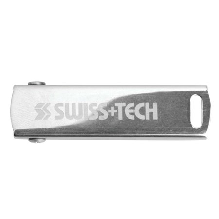 0760750501195 - SWISS+TECH ST50119 POLISHED STAINLESS STEEL 6-IN-1 SCREWDRIVER MULTITOOL WITH RULERS FOR KEYCHAIN