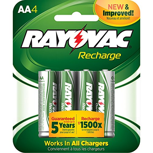 7608537639378 - RAYOVAC RECHARGE RECHARGEABLE 1350 MAH NIMH AA PRE-CHARGED BATTERY, 4-PACK (LD715-4OP)