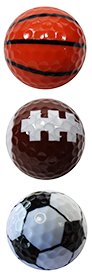 0761038401671 - TRIO COLLECTION NOVELTY GOLF BALLS / SPORTS / BY PARAGON
