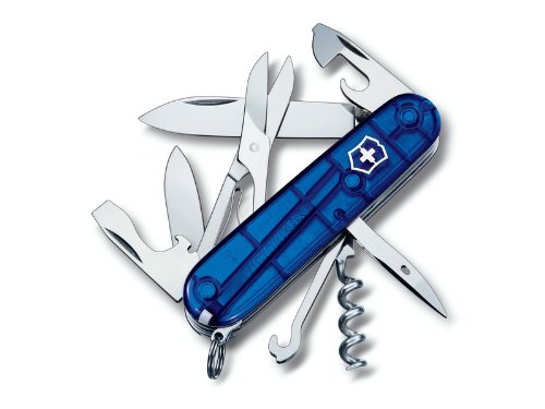 7611160105981 - VICTORINOX - CLIMBER SWISS ARMY KNIFE (TRANSLUCENT BLUE) 13703T2