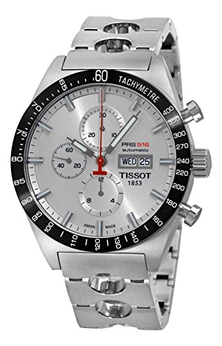7611608246467 - TISSOT MEN'S T0446142103100 T-SPORT PRS516 AUTOMATIC SILVER DAY DATE DIAL WATCH