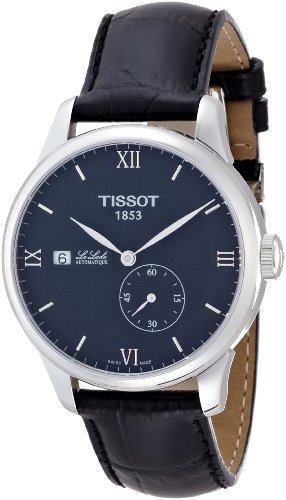 7611608261965 - TISSOT LE LOCLE BLACK DIAL STAINLESS STEEL LEATHER MEN'S WATCH T0064281605800