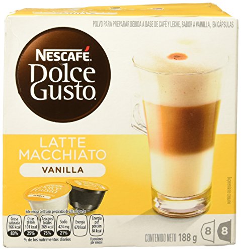 7613032870669 - NESCAFÉ DOLCE GUSTO SINGLE SERVE COFFEE CAPSULES - VANILLA LATTE MACCHIATO - 48CT(PACK OF 3)