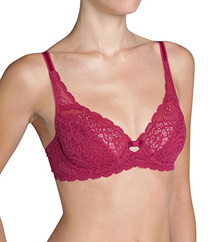 7613136461312 - TRIUMPH AMOURETTE SPOTLIGHT W UNDERWIRED NON PADDED FULL CUP SUPPORT LACE BRA RASPBERRY JUICE 32D