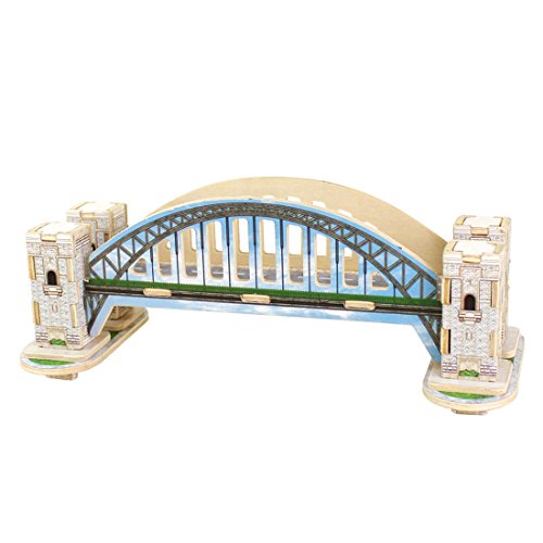 0761460418506 - HARBOUR BRIDGE 3D WOODEN JIGSAW PUZZLE, BRIDGE JIGSAW PUZZLE FOR KIDS AND ADULT