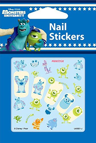 0761460523002 - DISNEY NAIL ART STICKERS DECORATION CARTOON NAIL DECALS ASSORTED 4 SHEETS (MONSTERS UNIVERSITY)