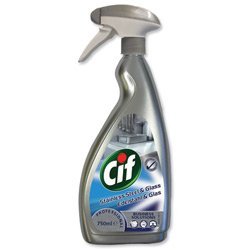 7615400107186 - CIF PROFESSIONAL STAINLESS STEEL AND GLASS CLEANER 750ML REF 7517938