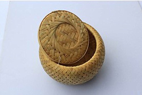 7615679314452 - ARTWARE BAMBOO WEAVING TEA JAR OF CANDY JAR TEA BARREL CONFEITARIA CANISTER DOUBLE-LAYER COVERED BY HANDMADE