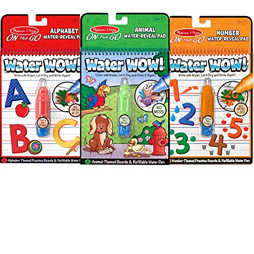 0761645195208 - MELISSA & DOUG ON THE GO WATER WOW BUNDLE ANIMALS, ALPHABET AND NUMBERS PAINT