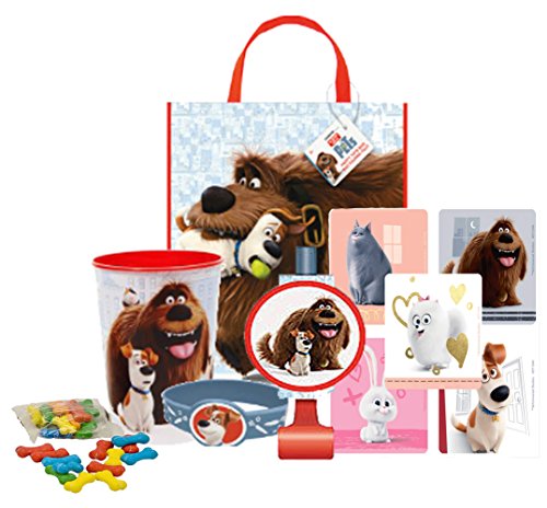 0761656261916 - THE SECRET LIFE OF PETS PRE FILLED GIFT BAG! INCLUDES RESUABLE TOTE, SOUVENIR KEEPSAKE CUP & FAVORS!