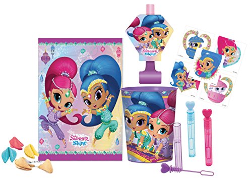 0761656262616 - SHIMMER AND SHINE PRE FILLED PARTY FAVOR GOODIE BAG!! PLUS BONUS BIRTHDAY THEMED FORTUNE COOKIE!