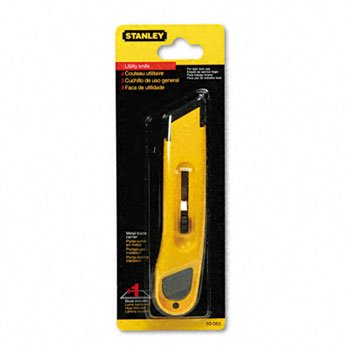0076174100655 - STANLEY(R) BOSTICH PLASTIC RETRACTABLE UTILITY KNIFE, 6IN. BLADE , YELLOW