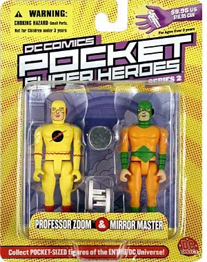 0761941235950 - DC COMICS FIGURES DC COMICS POCKET SUPER HEROES PROFESSOR ZOOM AND MIRROR MAS...