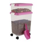 0762016443904 - COMBO FOOD STORAGE CONTAINER WITH SCOOP 10.8 W X 16.5 D X 18.6 H MULITPLE COLORS AVAILABLE