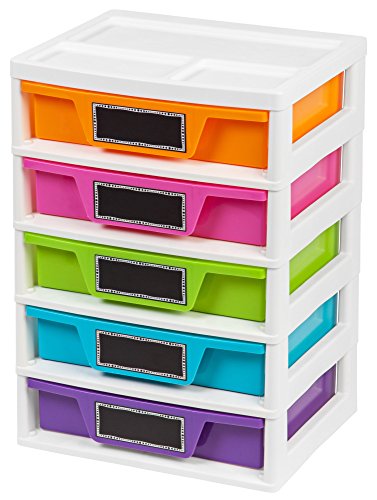 0762016451787 - 5-DRAWER ACTIVITY CHEST, BRIGHT COLORS