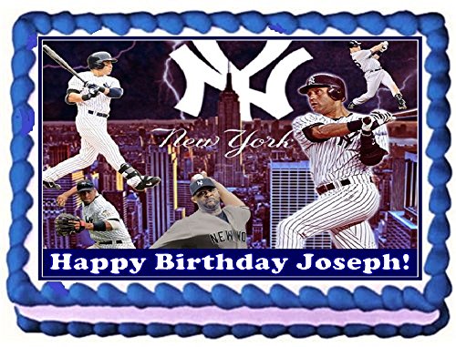 New York Yankees Edible Image / Yankees Baseball Cake Topper / 
